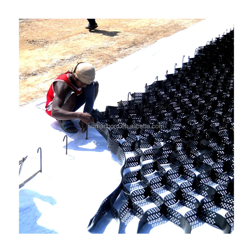 Factory Direct Sales 50-300mm Hdpe Honeycomb Geocell for Slope Protection Strengthen Road Grass Grid Pavers