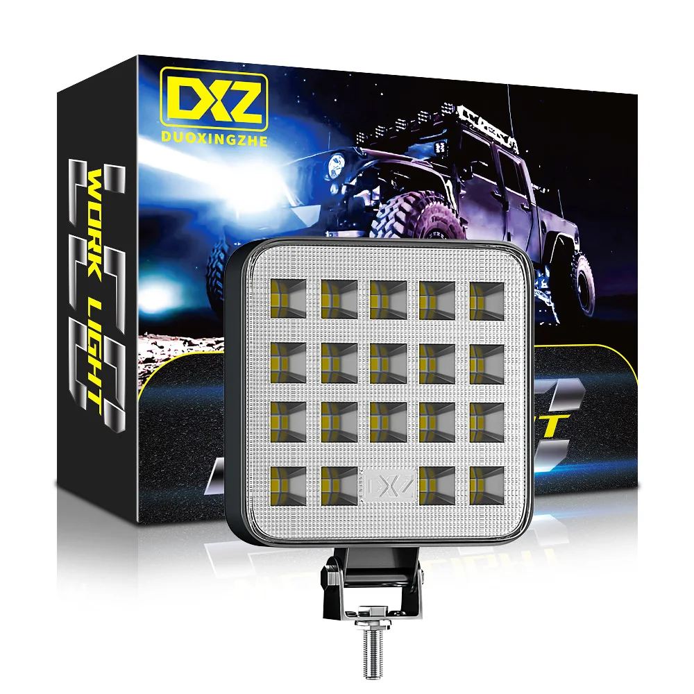 DXZ OEM Mini 3 дюймов квадратный светодиодный рабочий свет бар 57W 19Led пятно луча Светодиодный светильник для внедорожных внедорожник лодка 4X4 Jeep JK 4Wd грузового автомобиля 12V-24V