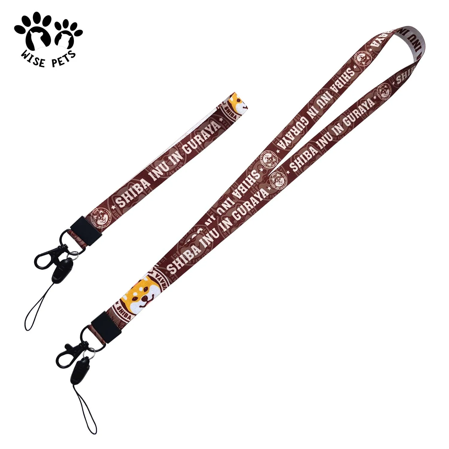 Factory Bag Accessories Multi-functional Nylon Webbing Olecranon Pendant Carabiner Short Lanyard Belt Keychain With Magic Tape