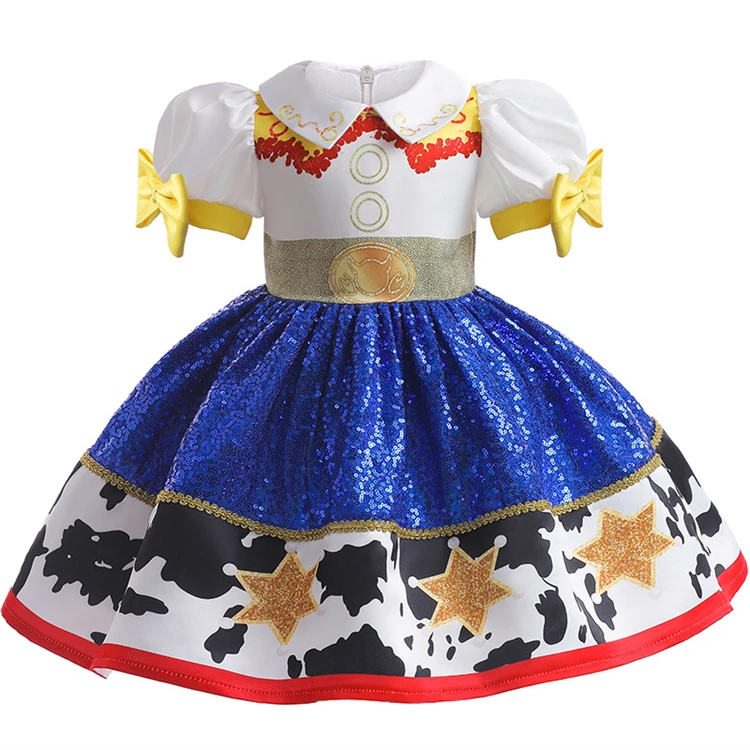 Children Fancy Carnival Toy Cosplay Role Play Princess Story 4 Woody Halloween Costume Jessie