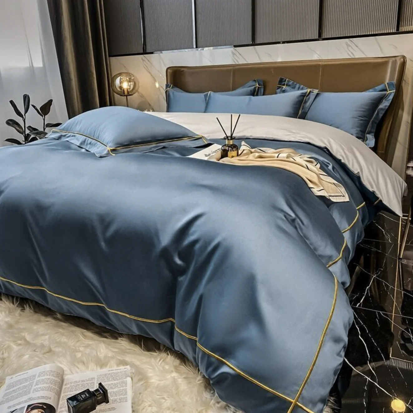 Nantong factory 100% Bamboo Bed sheets Bamboo bed sheet set bedding set 4 pcs Bamboo Bed Sheet For Home Textile