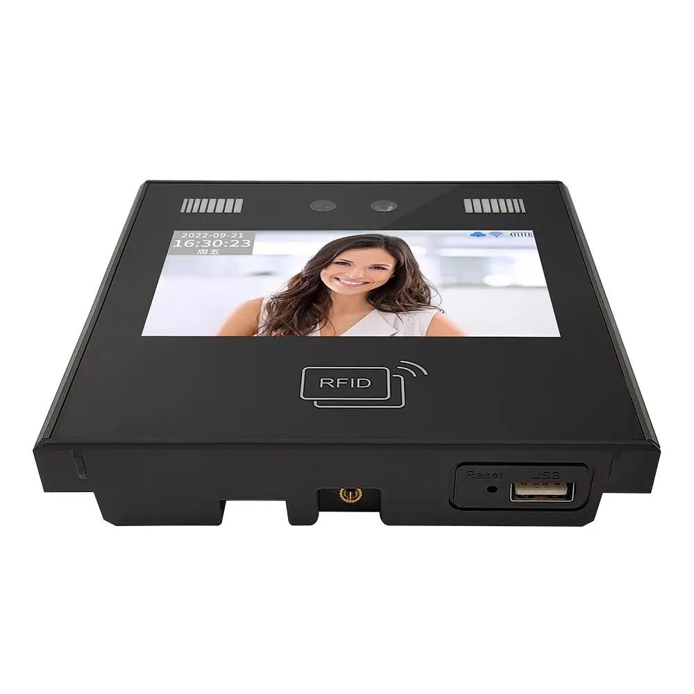 4.3 inch Free SDK Cloud Software  Biometric Face Recognition Employee Face Punch Clock Time Attendance