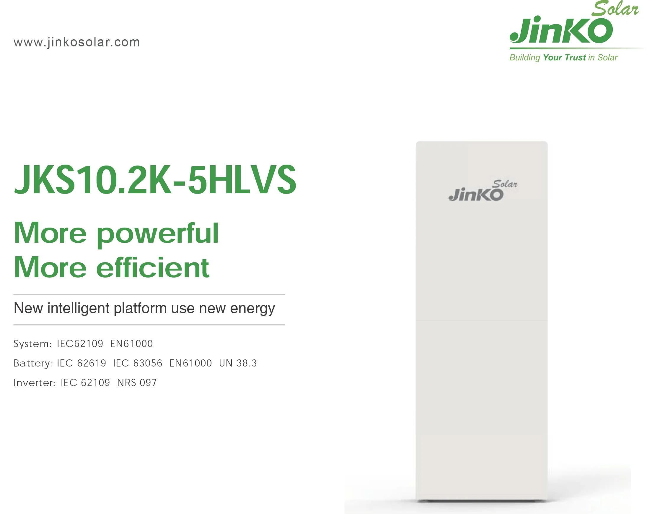 JINKO BMS 5KW Hybrid Inverter All-in-One 5/10kwh Smart lithium battery ups ESS for solar panel 8kw 10kw solar inverter battery