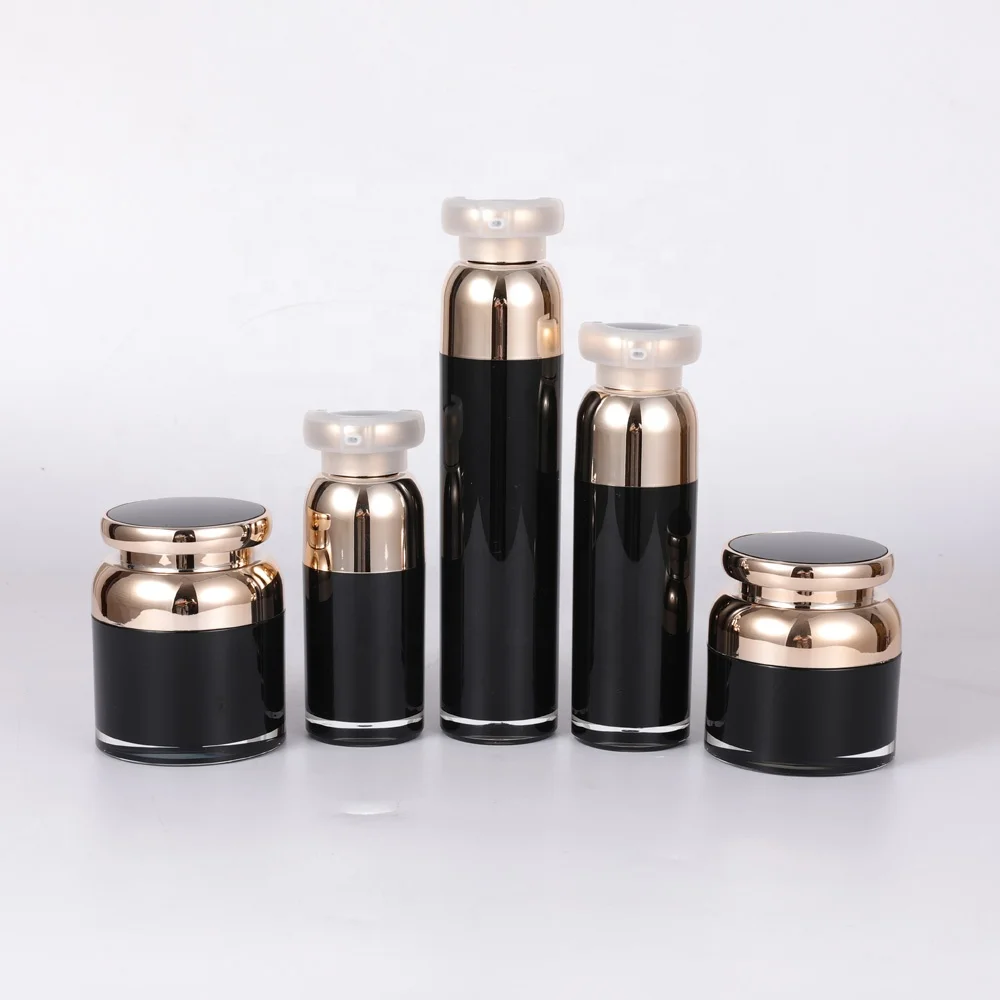 
Wholesale cheap price black cosmetic packaging plastic jar 