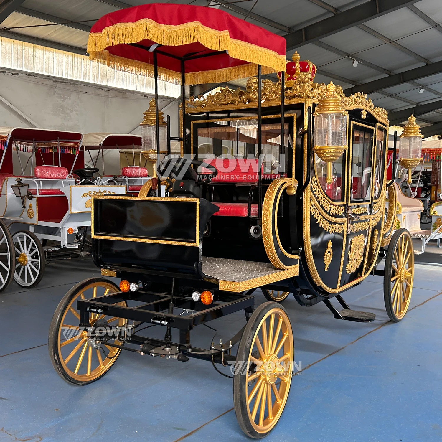 Top Quality Logo Royal Carriages Electric Classic Royal Carriage Cinderella Electric Carriage for Sale
