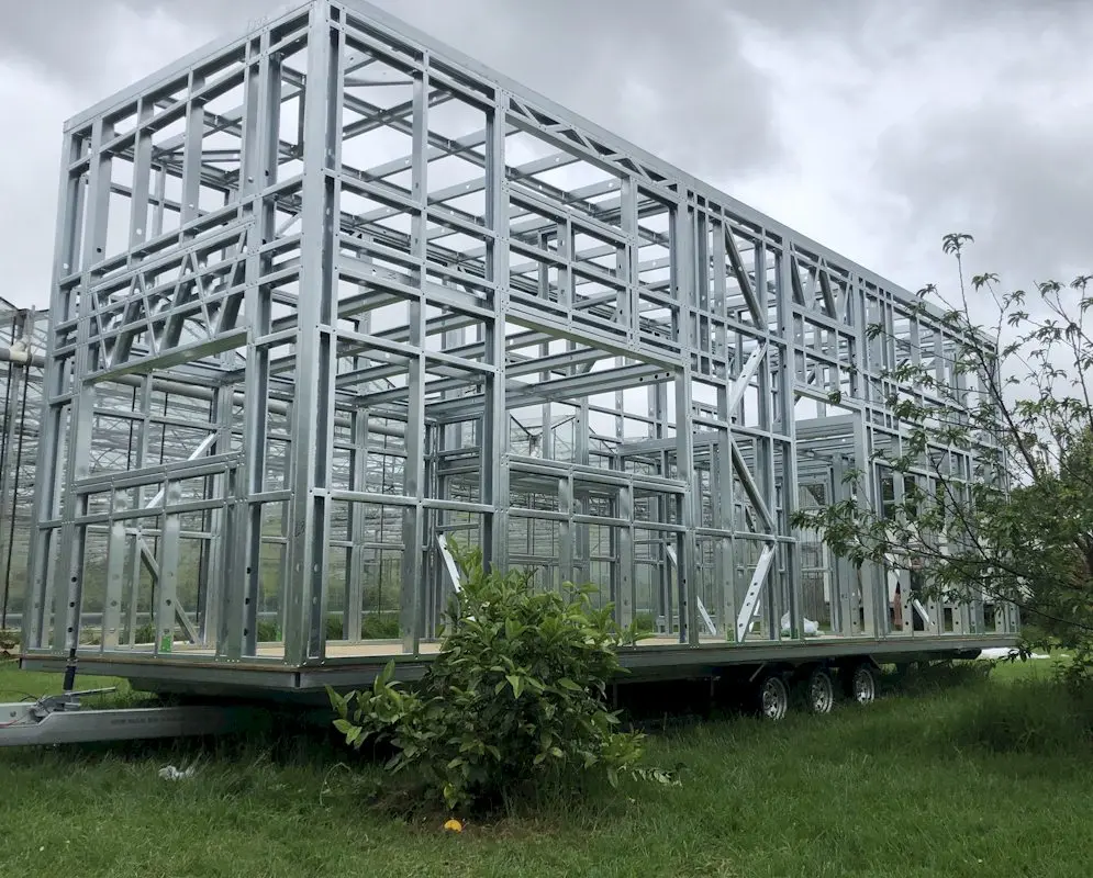 Customized RV camper fabricated house travel trailer for family