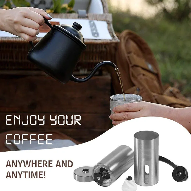 Popular Detachable Adjustable Mini  Portable Stainless Steel Mill Bean Manual Coffee Grinders