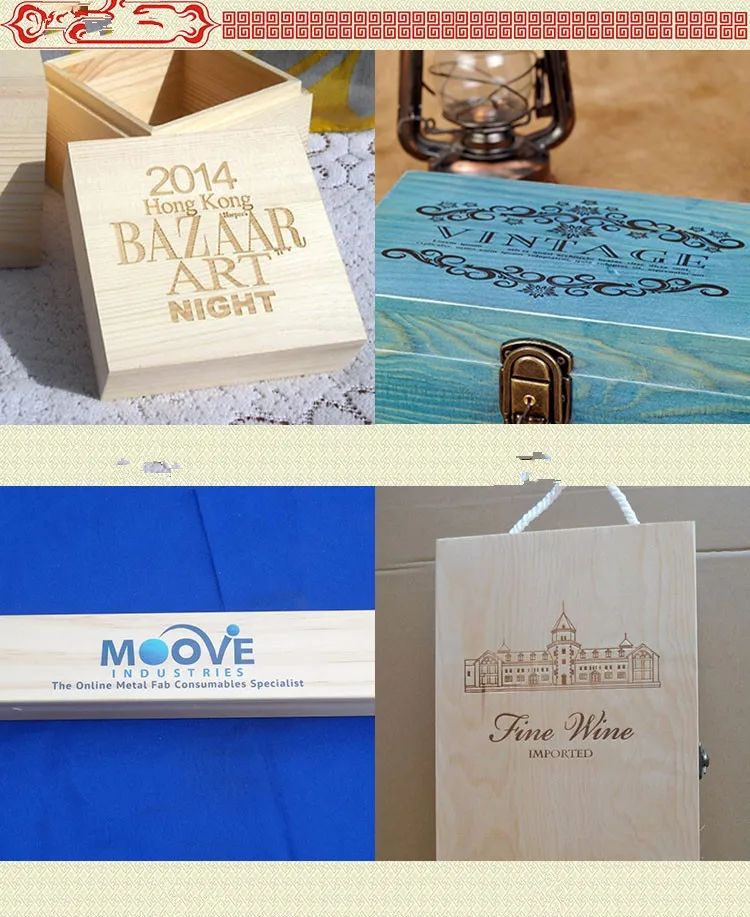 Chuanghua Custom Wood Christmas Gift Box Gift Boxes With Acrylic glass Windows Gift Wooden Boxes With Handles