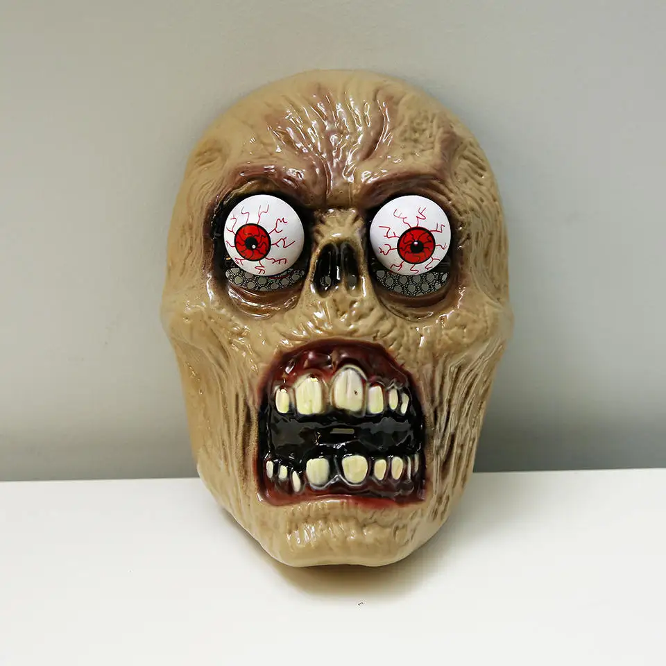 Nicro Costume Glow Led Face Halloween Party Masks Latex Scary Clown Adult Eye Lighting Vampire Zombie Man Mask Cosplay