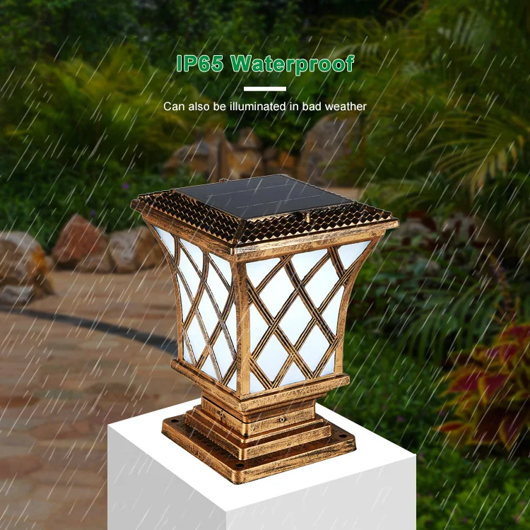 2021 hot selling white gate solar garden ground lights