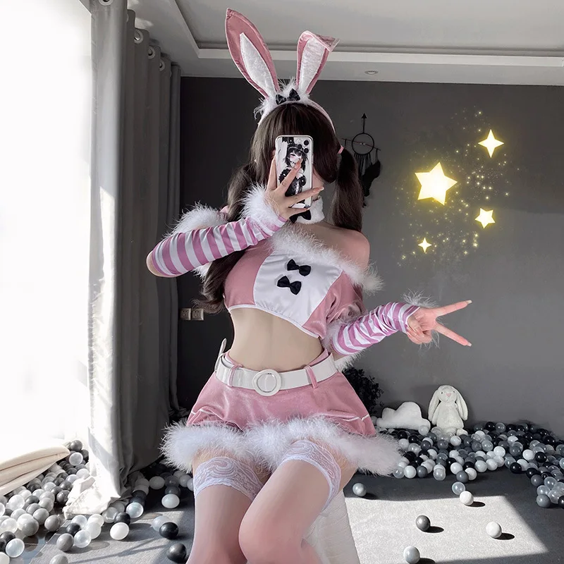 Christmas costume cosplay Cute bunny sexy uniform seductive maid costume stage performance costume