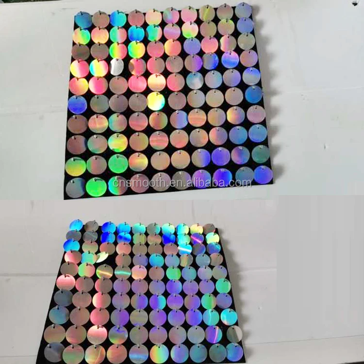 8 футов * гламурный зеркальный мерцающий Серебряный переливающийся Блестящий настенный панельный фон