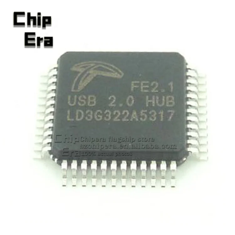 (CHIPERA) FE2.1 QFP48 USB2.0 HUB USB Interface Chip New Original ELECTRONIC COMPONENTS ICs