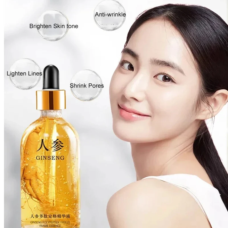 Private Label OEM ODM Skin Care Serum Moisturizing 100ml 50ml Anti-wrinkles Anti-aging Ginseng 24k Gold Face Serum