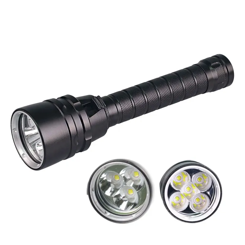 3/5 LEDs Ultra Bright LED Diving Flashlight XML T6/L2 Super Bright LED Flashlight Diving