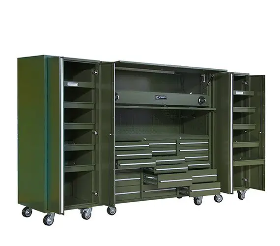 Heavy Duty  Drawers Garage Storage Steel Tool Cabinet With Mechanic Trolley Metal Cabinet On Wheels