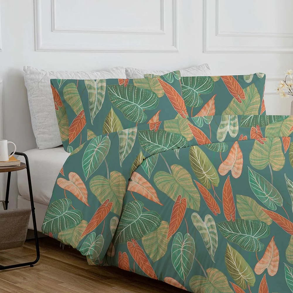 Wholesale Customized Microfiber Duvet Cover Quilt Set Floral Printed for Hotels Bulk Supplier