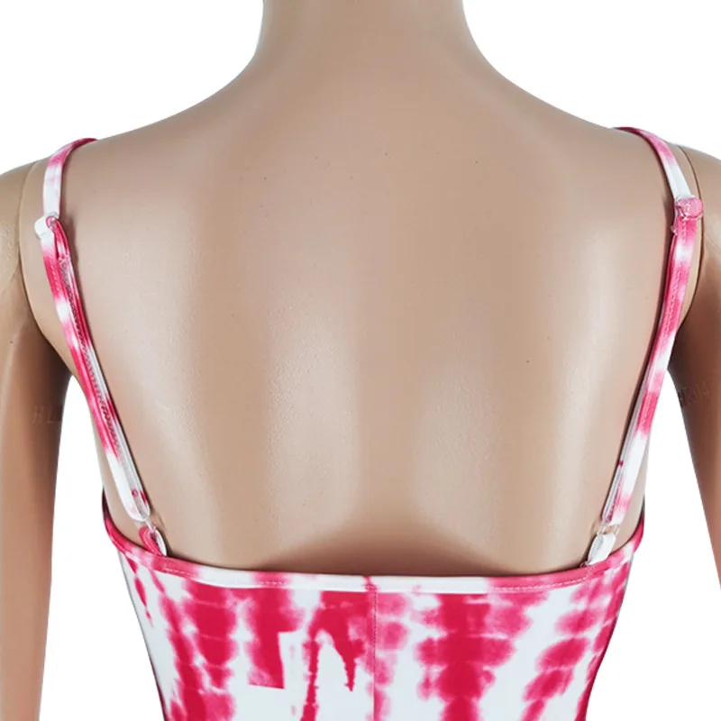 
hot sale summer suspender bodysuits fashion print breathable family matching outfits parent-child one piece jumpsuit 