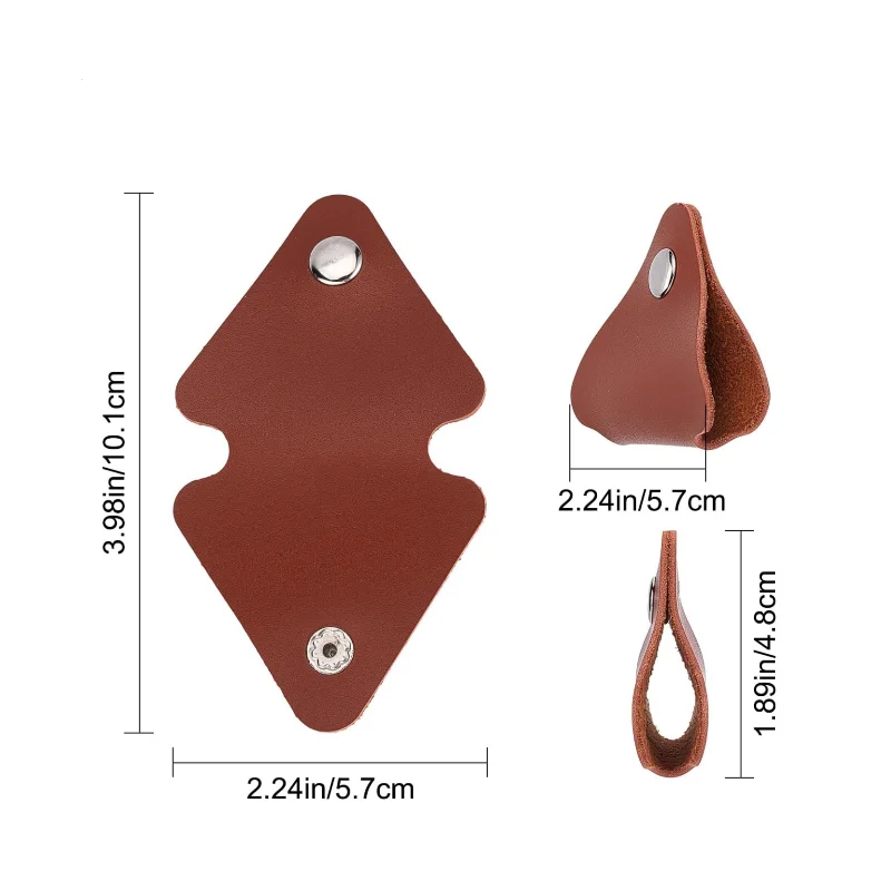 Cord Organizer Keeper PU Leather Cable Clips 7 Pcs Set Good Quality USB Holder Multiple Usage Leather Cable Straps