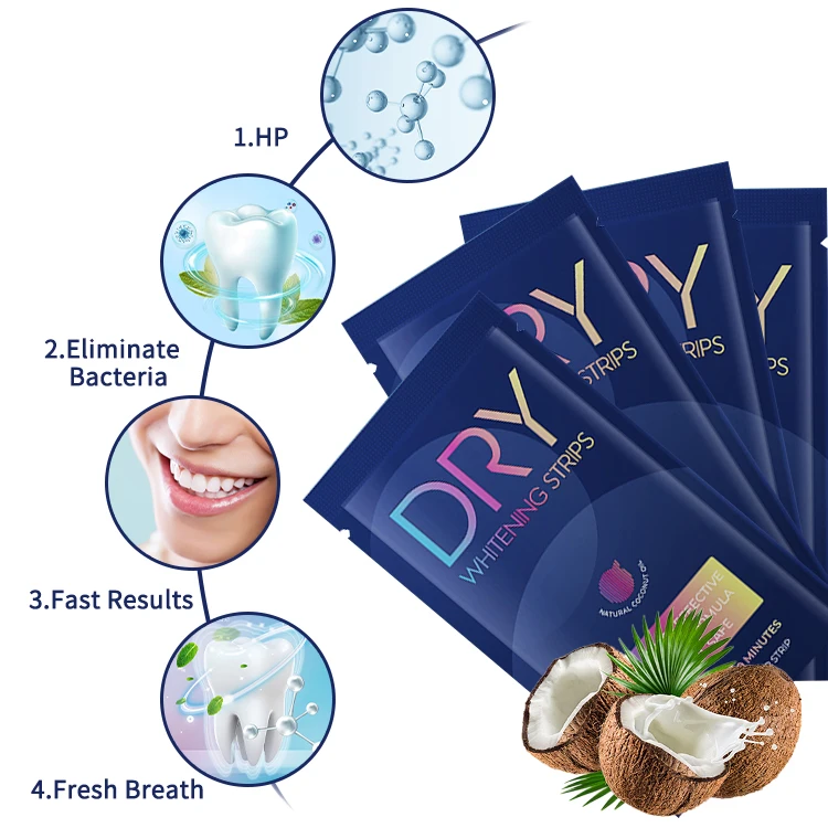 2024 Best Hp Bright Teeth Whitening Strips Vegan 28 Strips Teeth Whitening Fruit Teeth Whitening Strips Peroxide Private Label