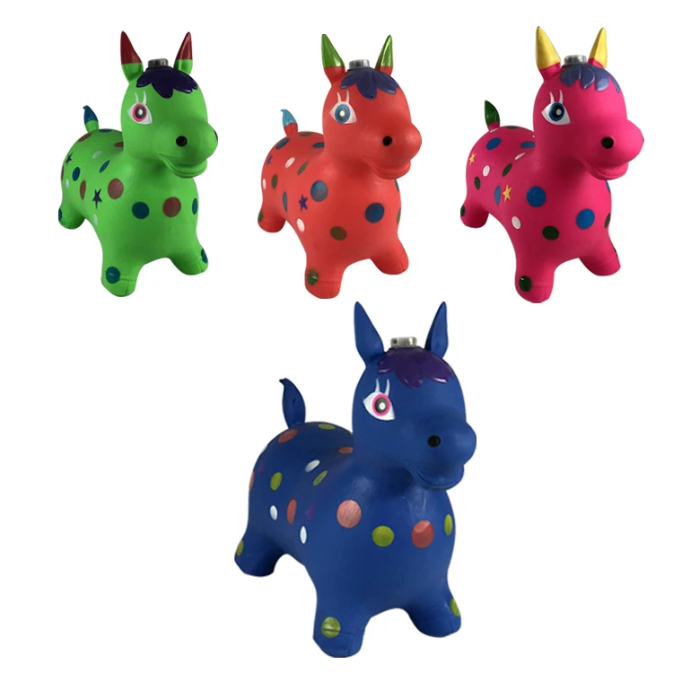  2021 Yohi Hot Sale Child Riding Horse Kids Hopping Bouncing Great Gift Inflatable Animal Cow