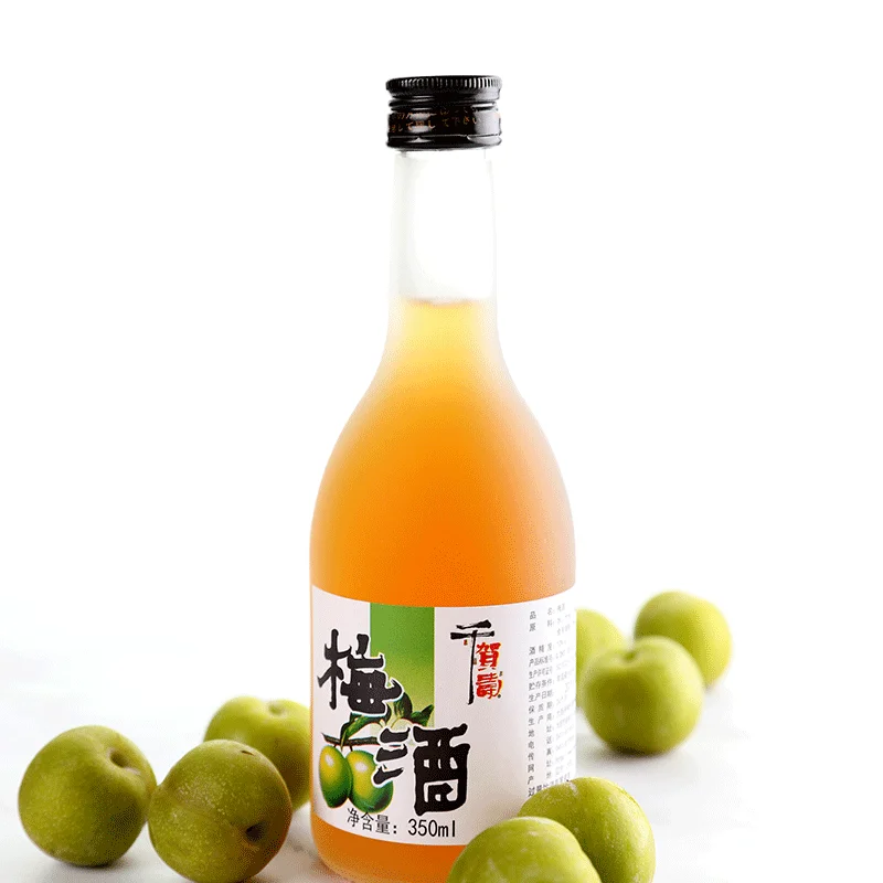 350Ml Fruit Wine Ladies Low Alcohol Dessert Wine Tipsy Green Plum Wine