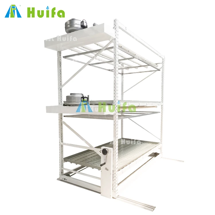 Automatic Irrigation System Dripping Vertical Growing Farm Mobile Grow Rack For Medicinal Plants Growing