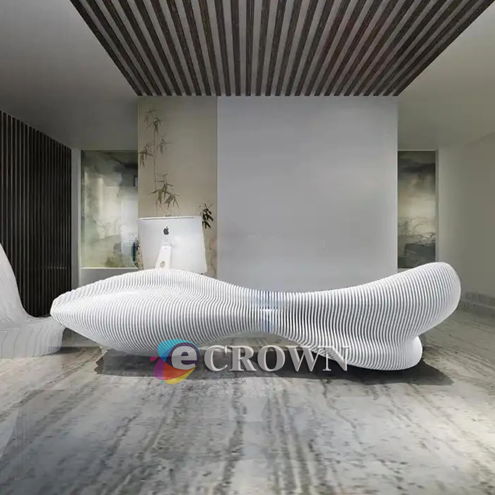 Reception table wooden mdf counter design jadestone reception With Crumb shelfcher mall checkout store Smock Apron mdf ODM