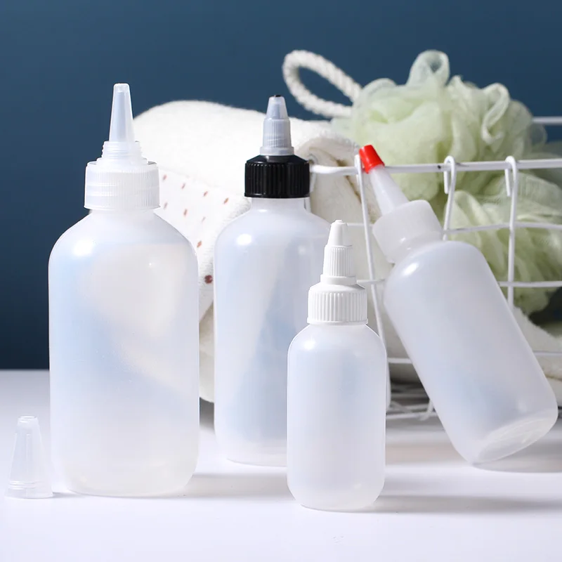 Plastic Glue Reuse Squeeze Bottle Fast Adhesive Bottle Plastic Extrusion Applicator Empty Glue Bottle With Lid