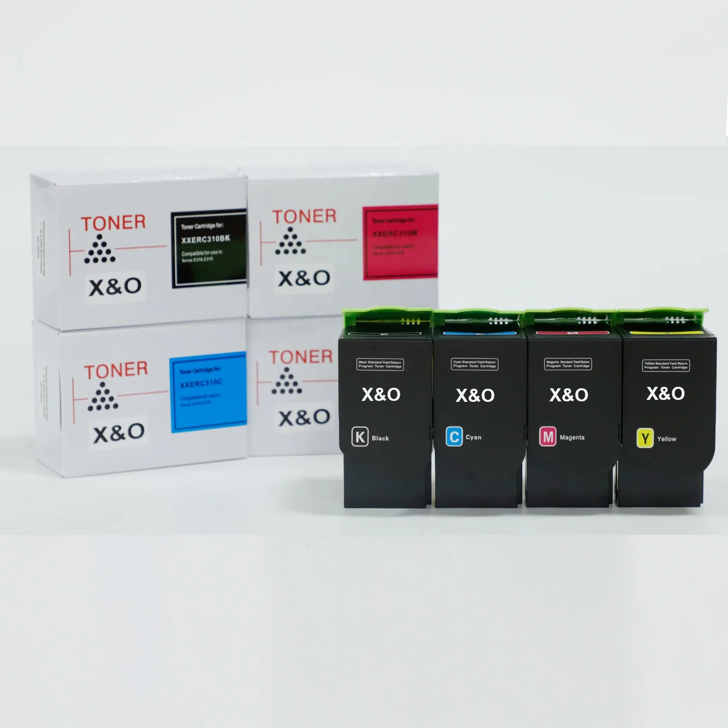 X&O High Quality Compatible Printer Toner Cartridge for Xerox C310 C315 C305 006R04360 006R04361 006R04368