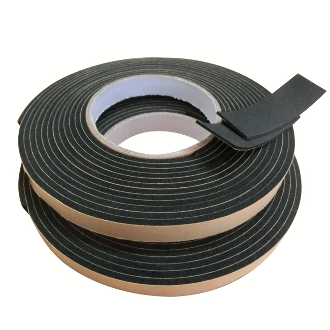 elastomeric door foam weatherstrip to prevent mechanical damage