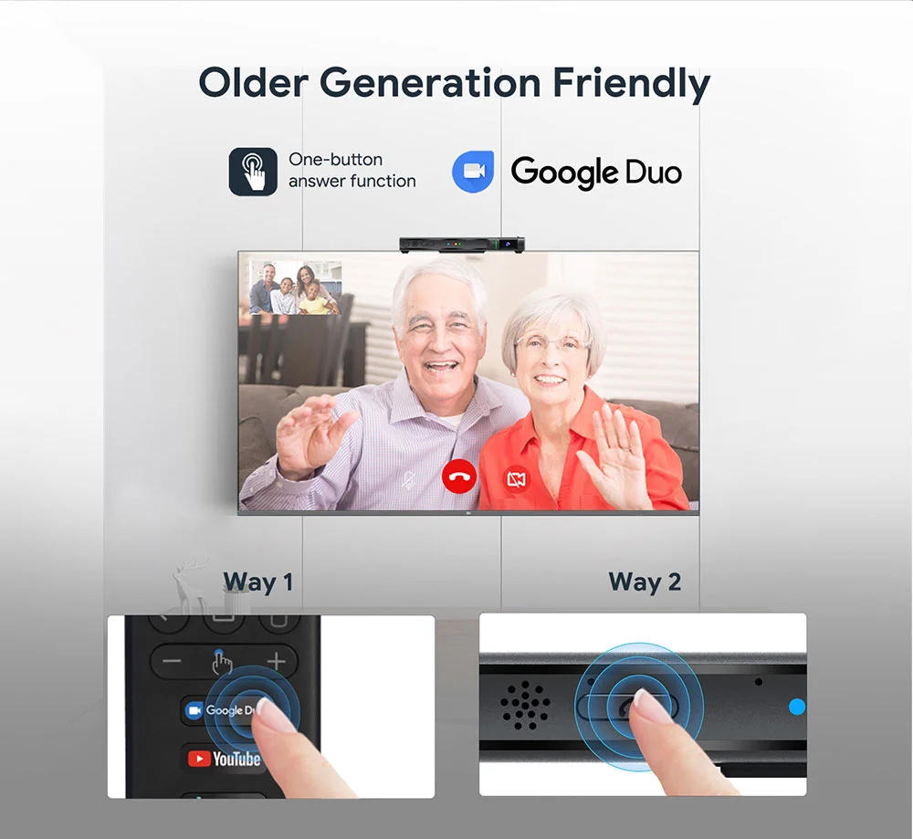 SOYEER Google Certificated Video Calling Media Player KA2 Android 10 S905X4 4K HDR AV1 WITH Camera