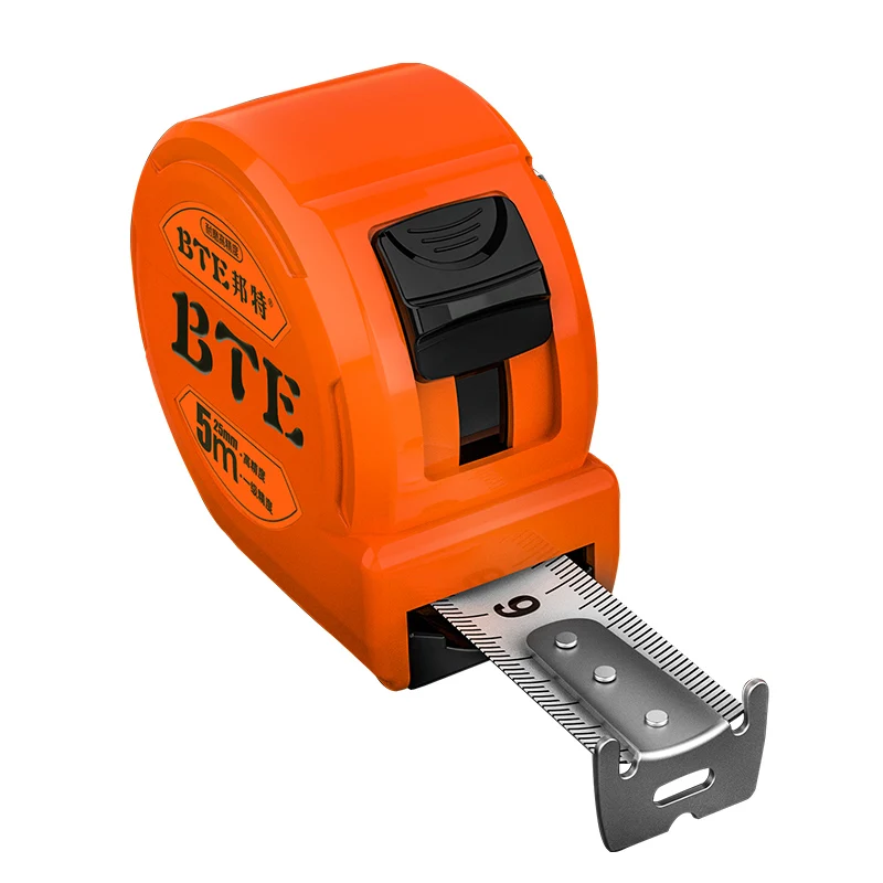 BTE New Humanized Design Cute Low Price Strong ABS Case Custom Logo Belt Clip Durable 3m 5m 8m Thicker Blade Pocket Tape Measure