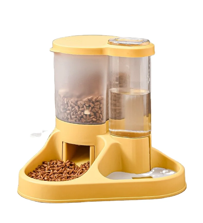 Wholesale Pet Dog Automatic Feeder Cat Automatic Drinker Dog Bowl Cat Basin Water Feeding Combination Bowl
