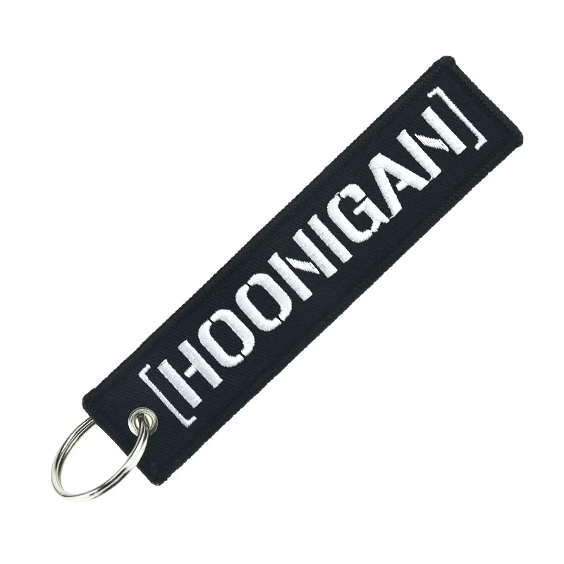 Remove Before Flight Fashion Hoonigan Keychain for Cars and Motorcycles Key Fobs Key Holder Chain Keychains Online shop