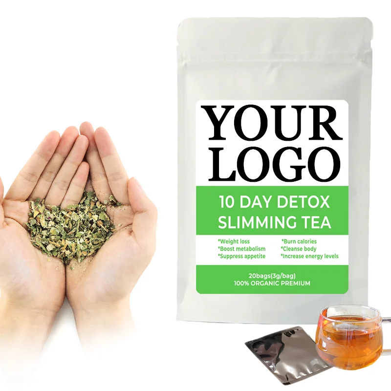 Your logo 14 days private label detox slim tea , colon cleaner senna leaf teabag