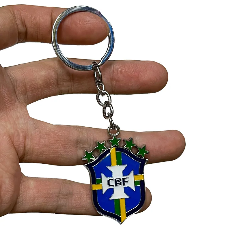 New Design Football Keychain Custom Laser Football Jersey Keychain for Cars Football Team