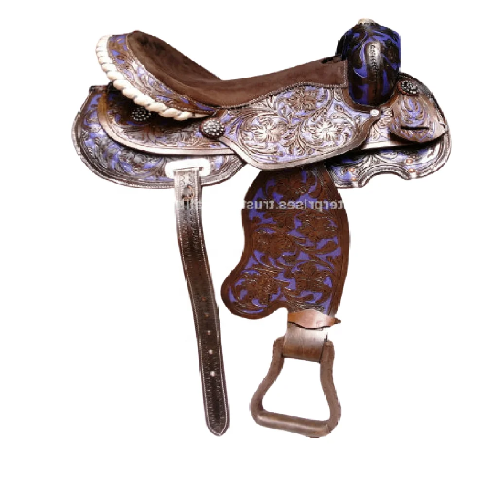  Высококачественное индийское кожаное седло в западном стиле