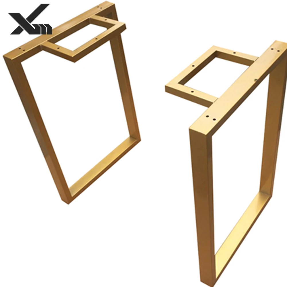 
Popular style powder coating metal iron park bench frame black bench base office table leg steel dining desk base 