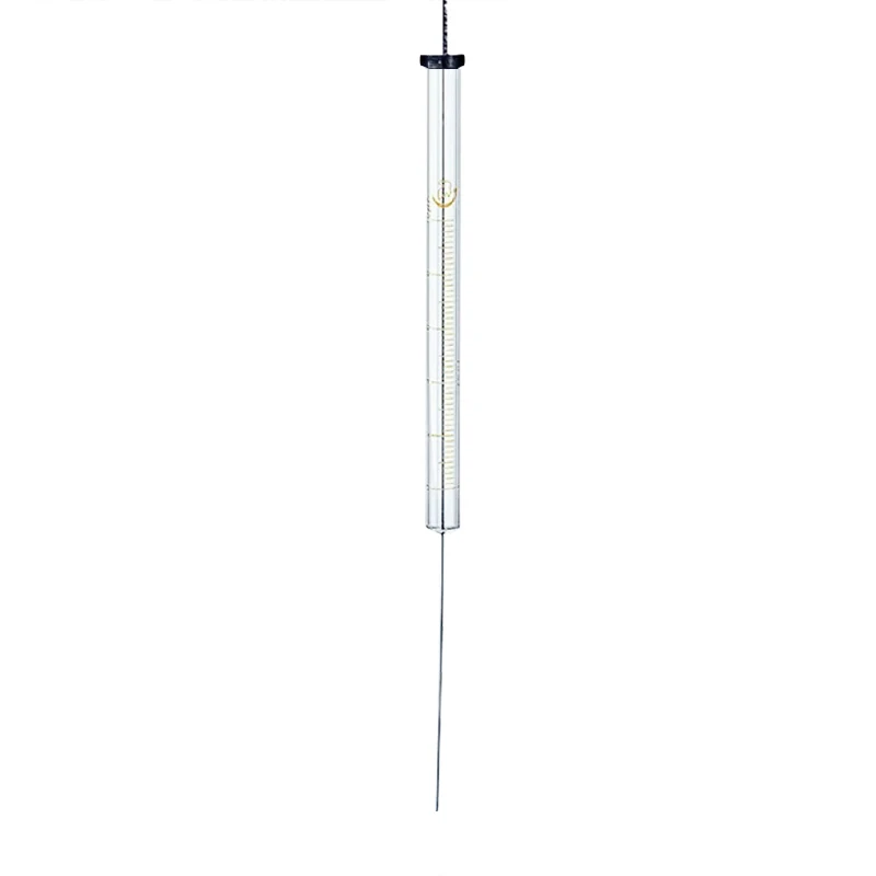 Lab Gas liquid Phase chromatographic chromatography glass pointed cuspidal cuspate Head sample microsyringe microinjector