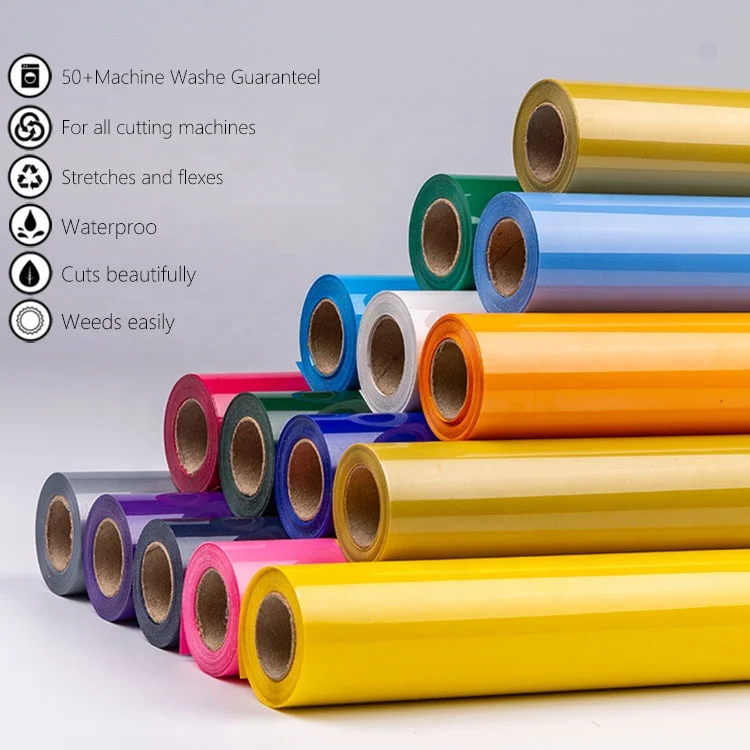 Wholesale Heat Transfer Vinyl PVC Heat Transfer Film Htv Vinyl For Tshirt Custom Printing