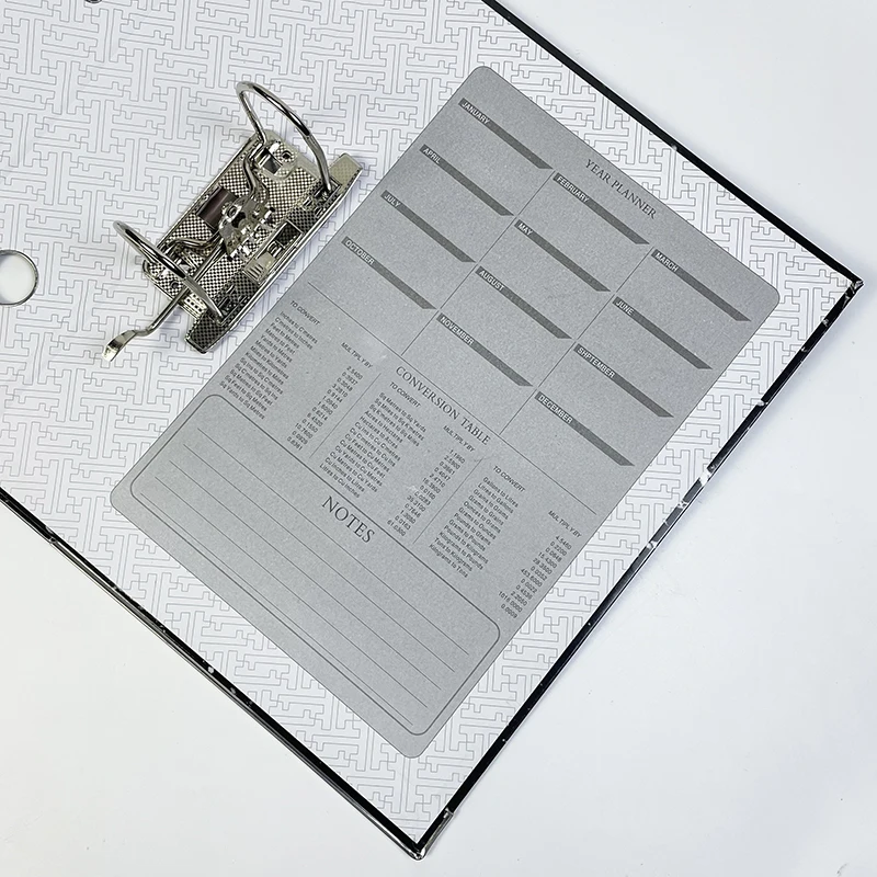 Wholesale 2-inch&3-inch A4/FC cardboard paper 2 hole ring binder glossy marble lever arch file folder