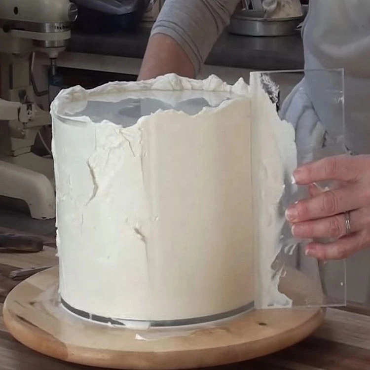 Прозрачный акриловый скребок для торта AiQi по индивидуальному размеру, Сервировочные инструменты, тарелка ганаши