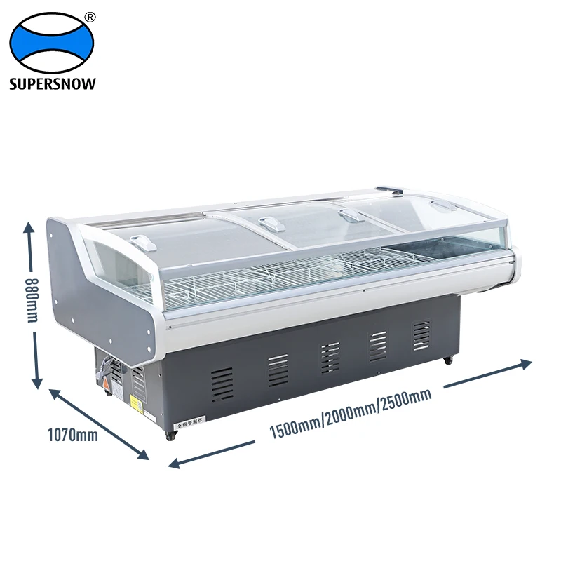commercial freezer chiller freezer fish display freezer for sale