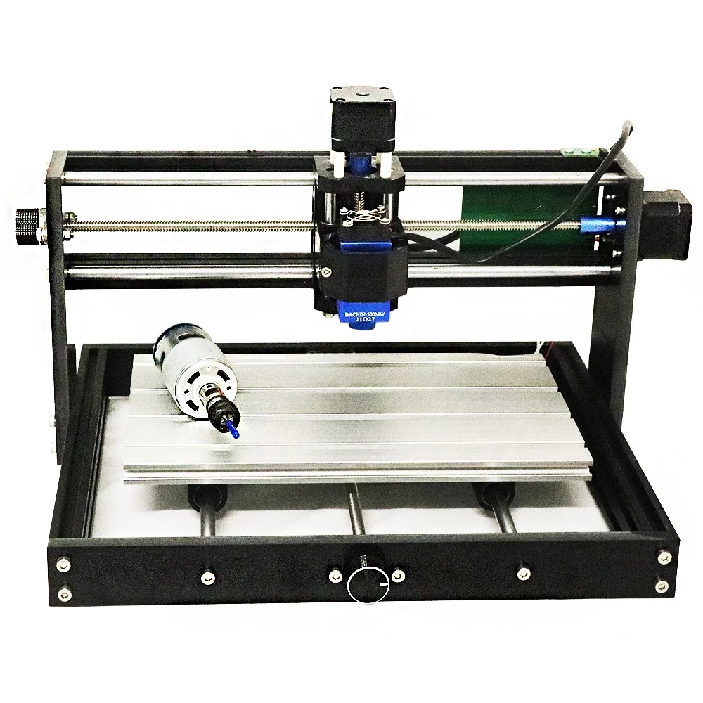 Small laser engraving machine manual DIY, 3018 model small home engraving machine, laser power 2.5W laser cutting wood acrylic 3