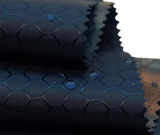 
High Quality 300D 100% Polyester Football Jacquard Oxford waterproof PU Coated Oxford fabric for Bags 