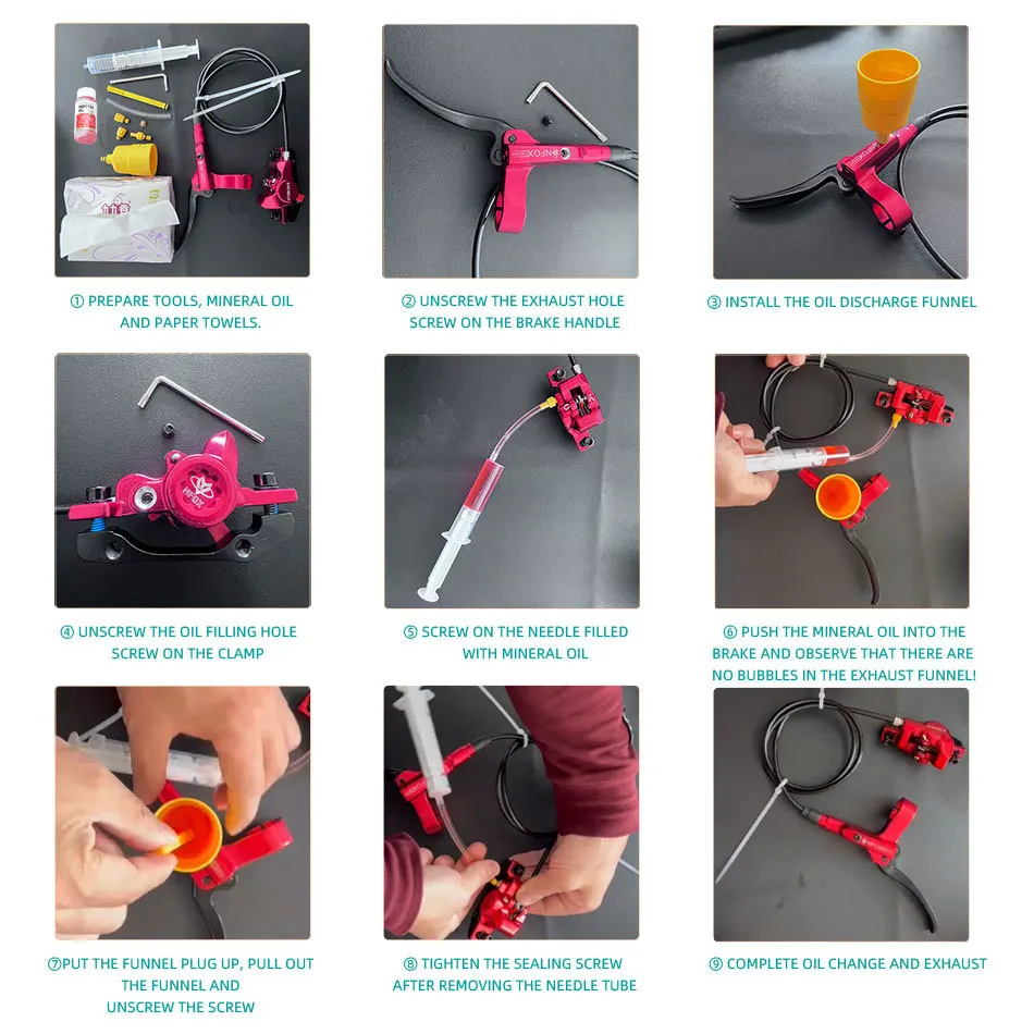 Bicycle Accessories Bicycles Brake Oil Replacement Bleed Kit Brakes Injection Cycling Oil Tools for Mountain Bike Road Bikes