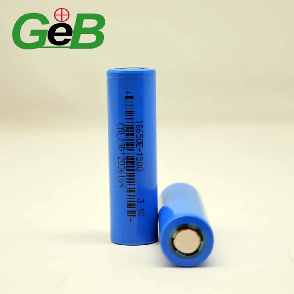 GEB Hot Sell 18650 Sodium Ion 3.1V 1500mAh Cylindrical Battery 1300mAh 3000mAh