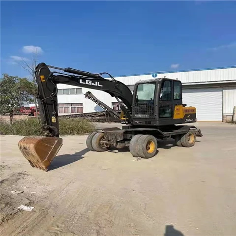 Wheel ExcavatorJinggong Excavator 7 Ton  Used china brand tire excavator Jingong Wheel Excavator in stock