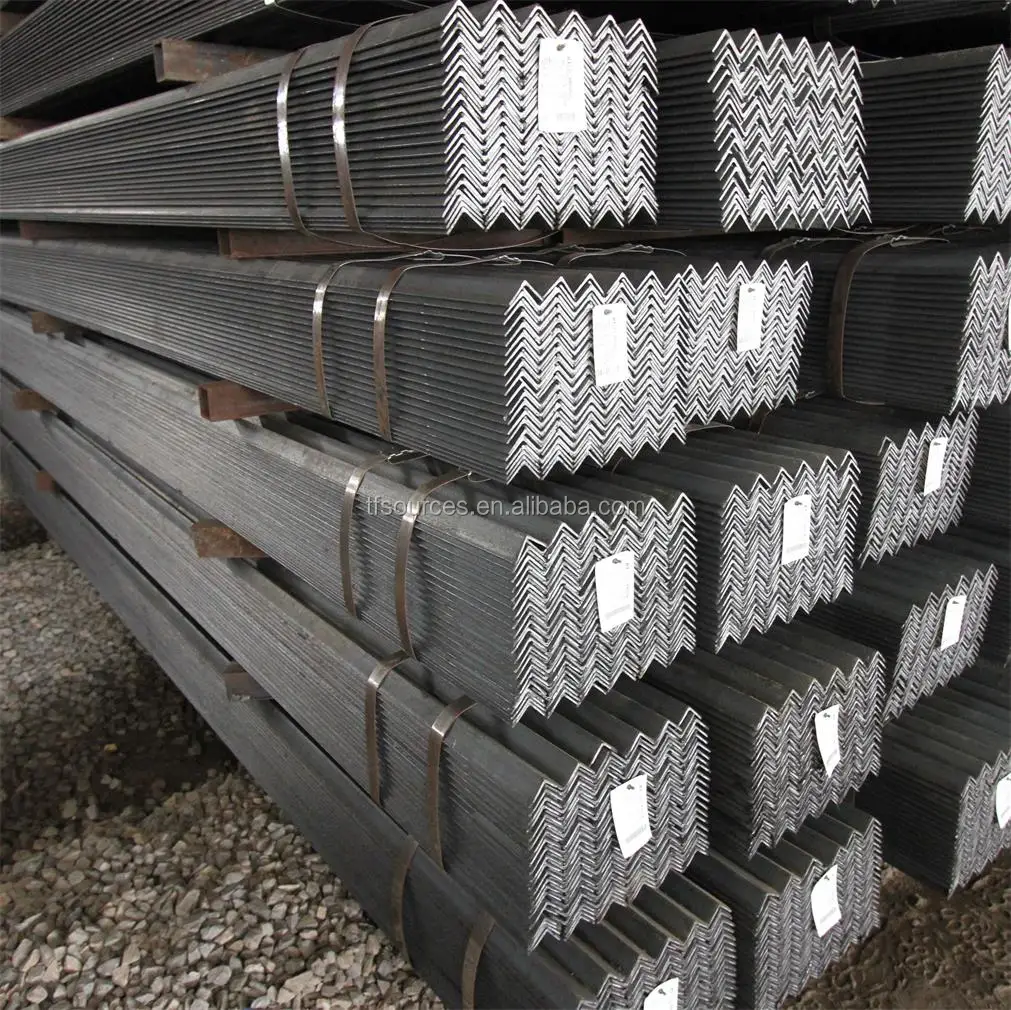 
v shaped iron steel angle bar 50*50*3mm galvanized equal angle steel 75x75x5 Hot rolled steel angle standard sizes 